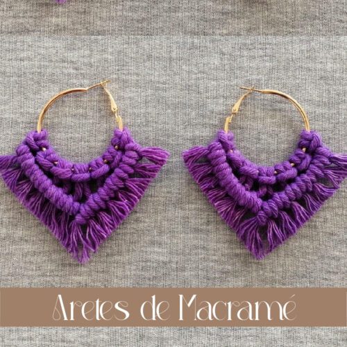 Aretes Macramé